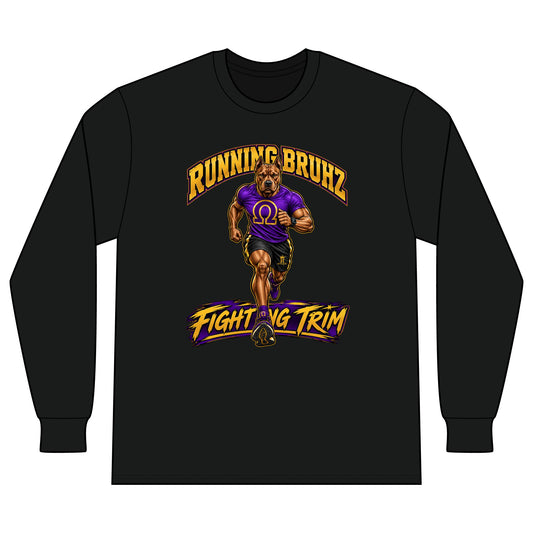 Running Bruhz "Fighting Trim" Long Sleeve Tee
