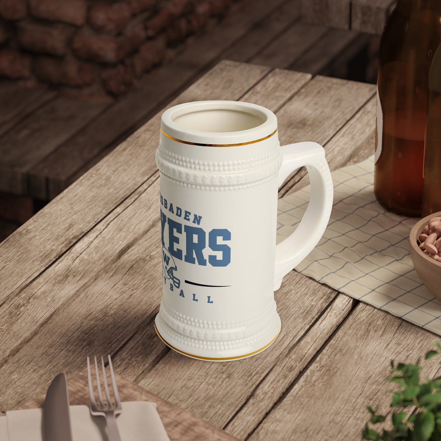 USAFE Football Heritage Collection Beer Stein - Wiesbaden Flyers