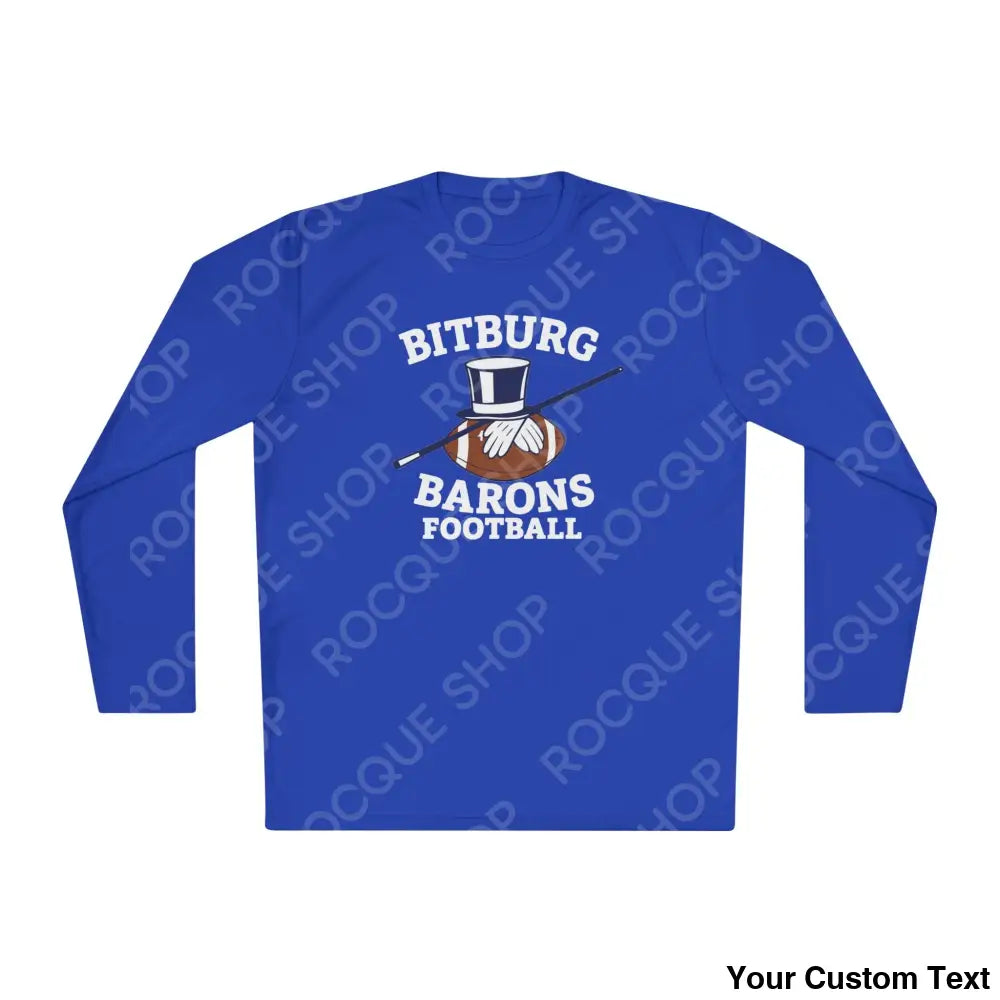 Bitburg Barons Football Long Sleeve Tee (Blue) True Royal / XS Long-sleeve
