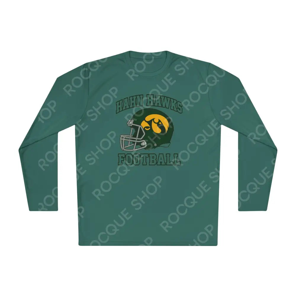 Hahn Hawks Football Long Sleeve Tee Forest Green / XS Long-sleeve