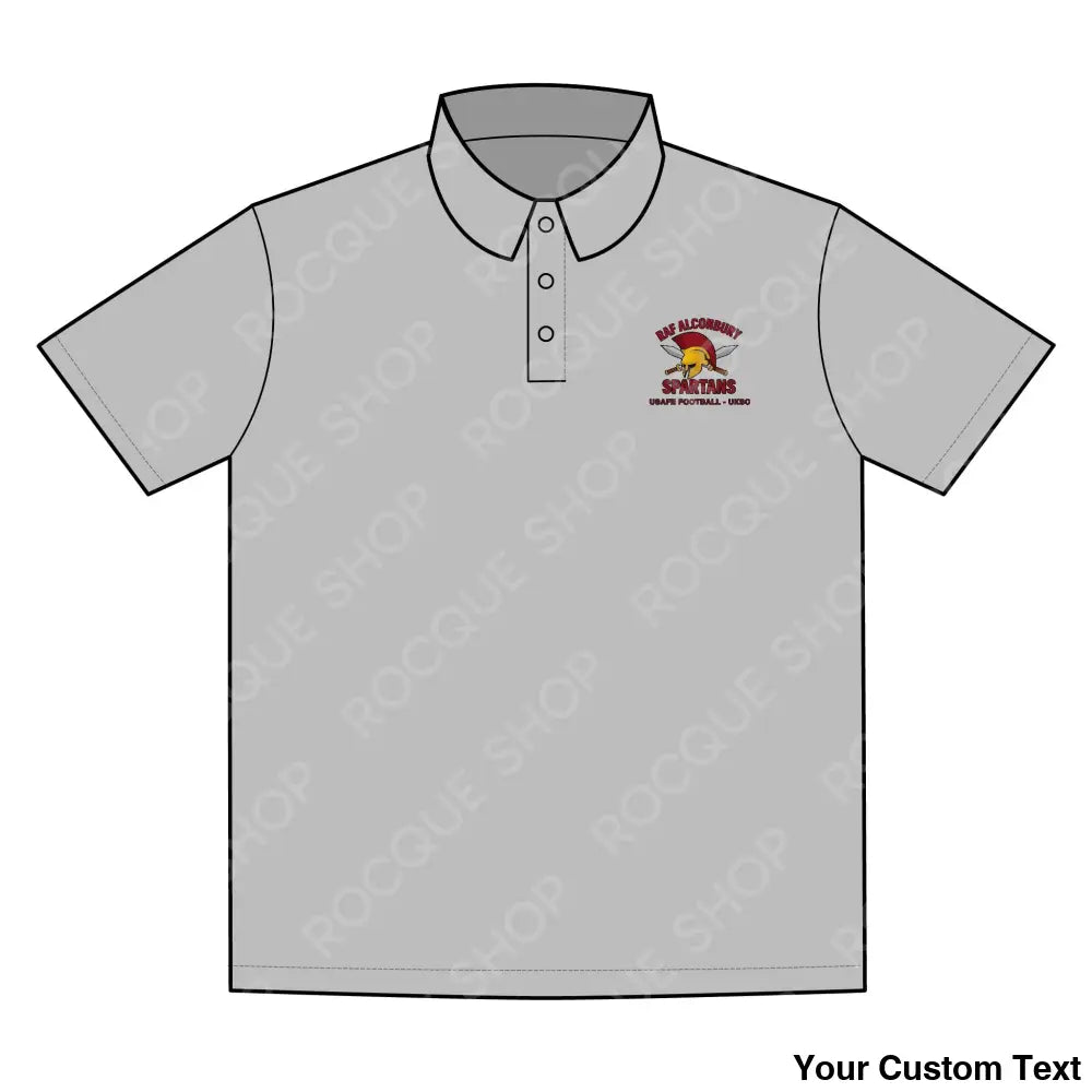 RAF Alconbury Spartans Football Alumni Polo Shirt – Official Alumni Gear XS / Silver T-Shirt