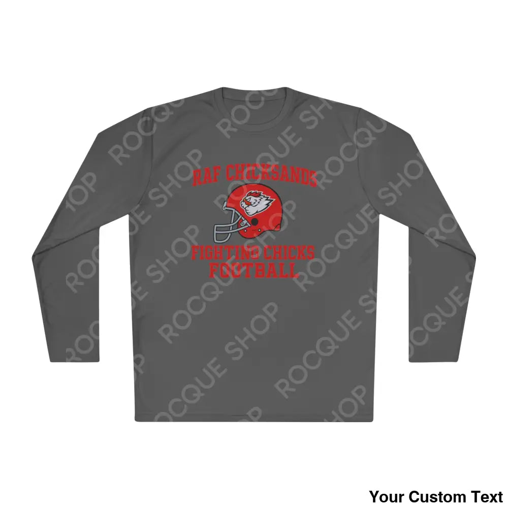 RAF Chicksands Football Long Sleeve Tee Iron Grey / XS Long-sleeve