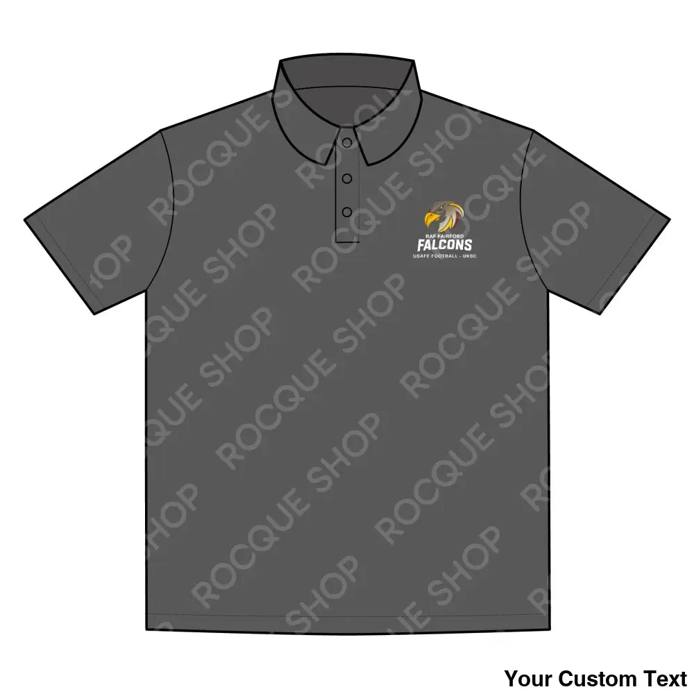RAF Fairford Falcons Football Alumni Polo Shirt – Official Alumni Gear S / Iron Grey T-Shirt
