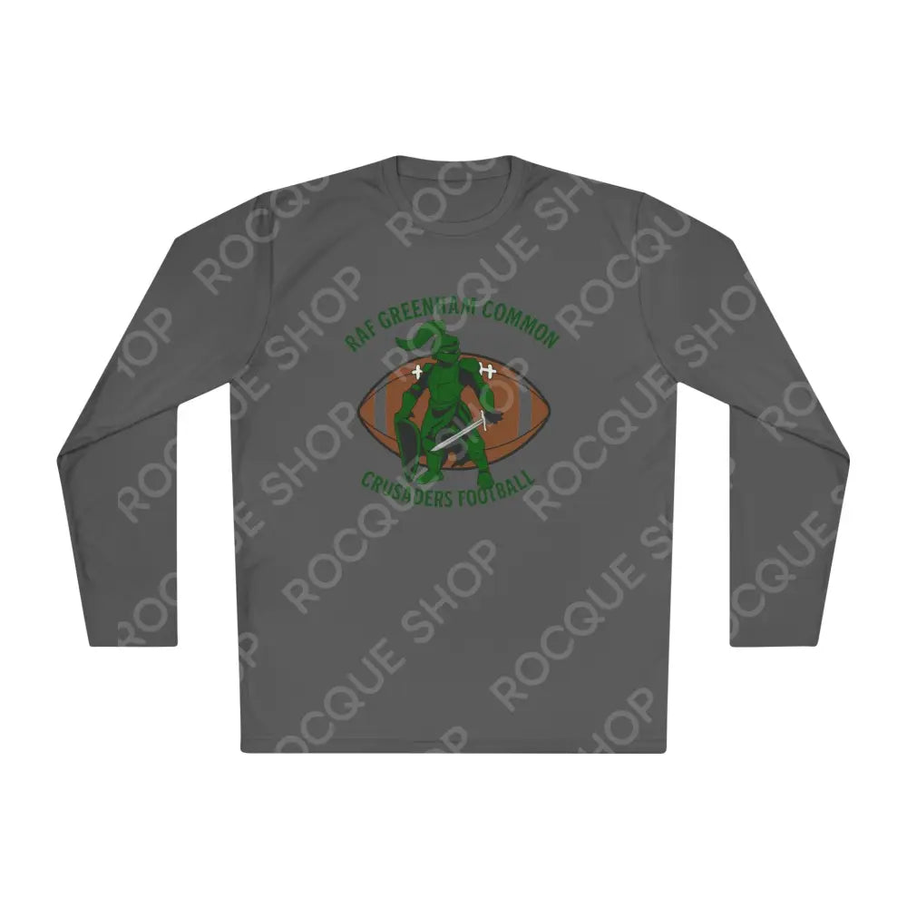 RAF Greenham Common Crusaders Football Long Sleeve Tee Iron Grey / XS Long-sleeve