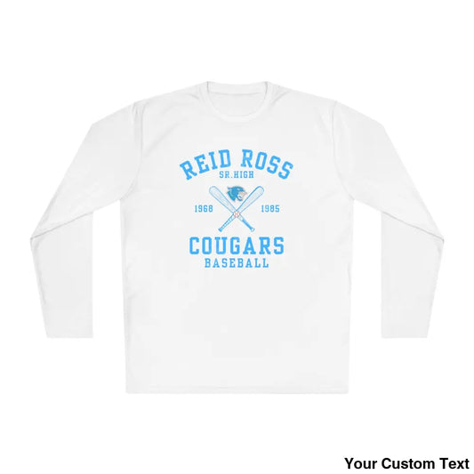 Reid Ross Sr. High Alumni Long Sleeve Baseball Tee White / XS Long-sleeve