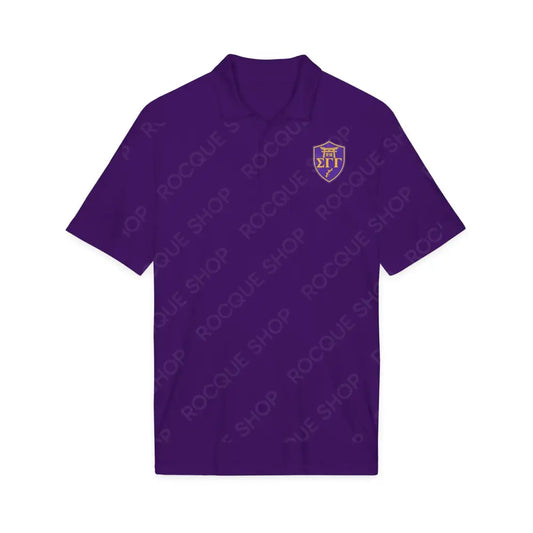 ΣΓΓ Purple Shield Polo - XS / Purple - T-Shirt