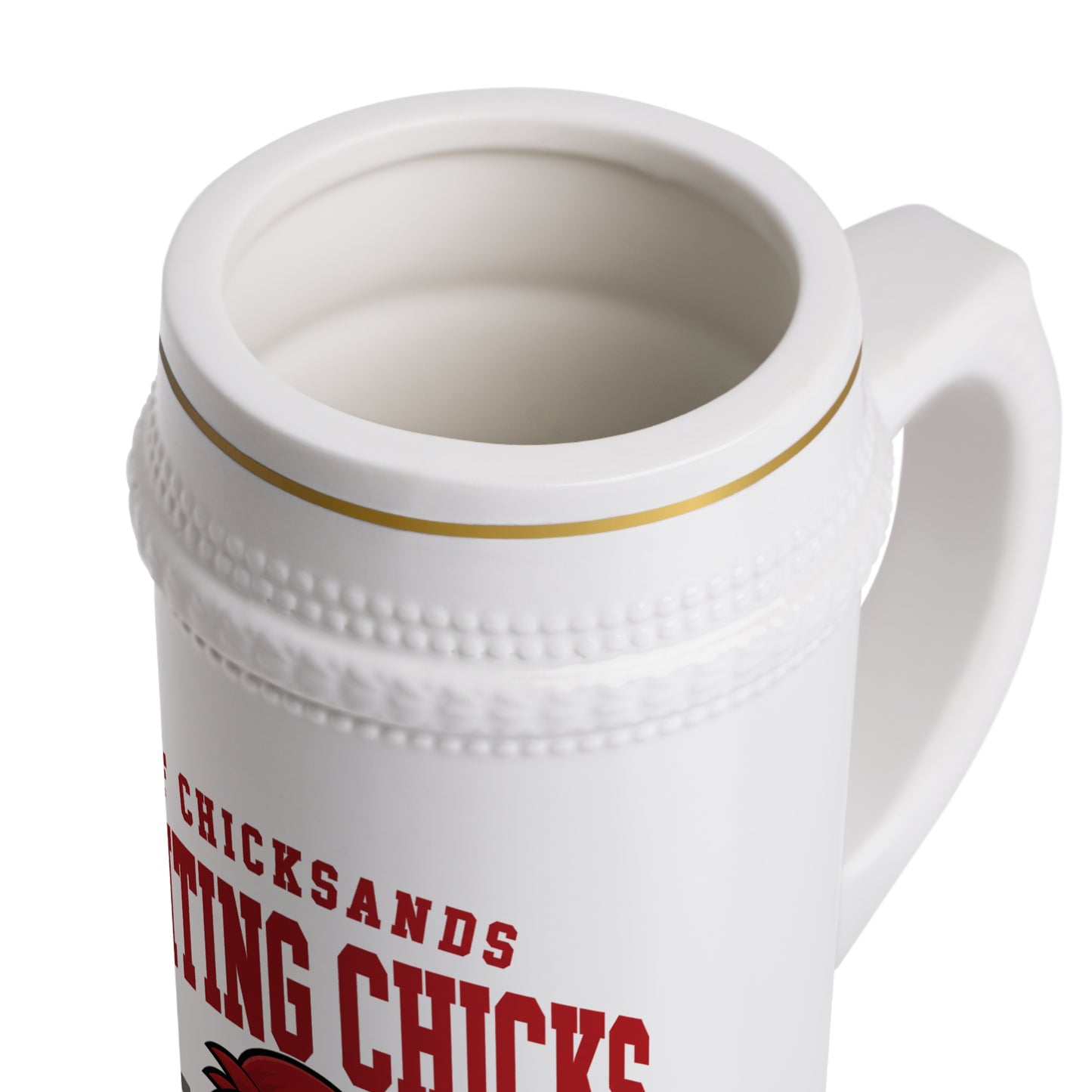 USAFE Football Heritage Collection Beer Stein - RAF Chicksands Fighting Chicks