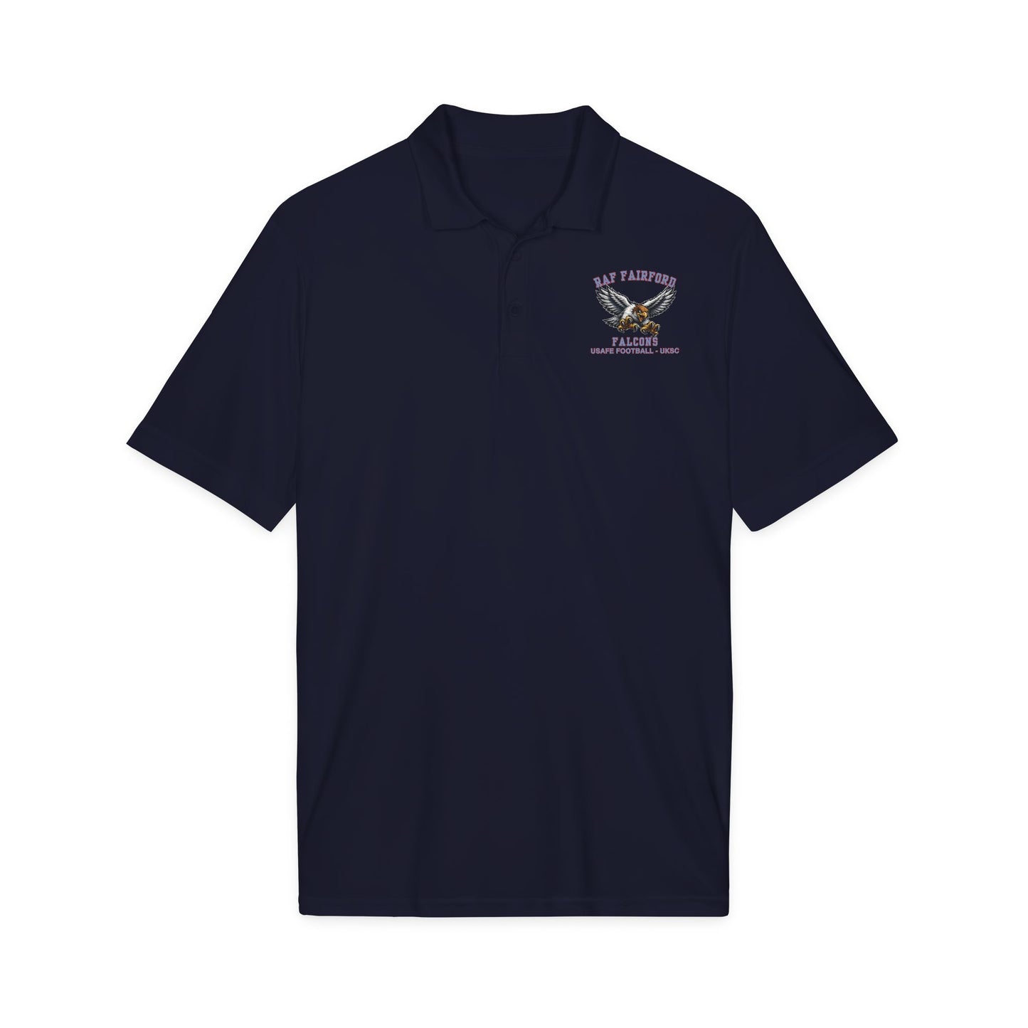 RAF Fairford Falcons BLUE Football Alumni Polo Shirt – Official Alumni Gear