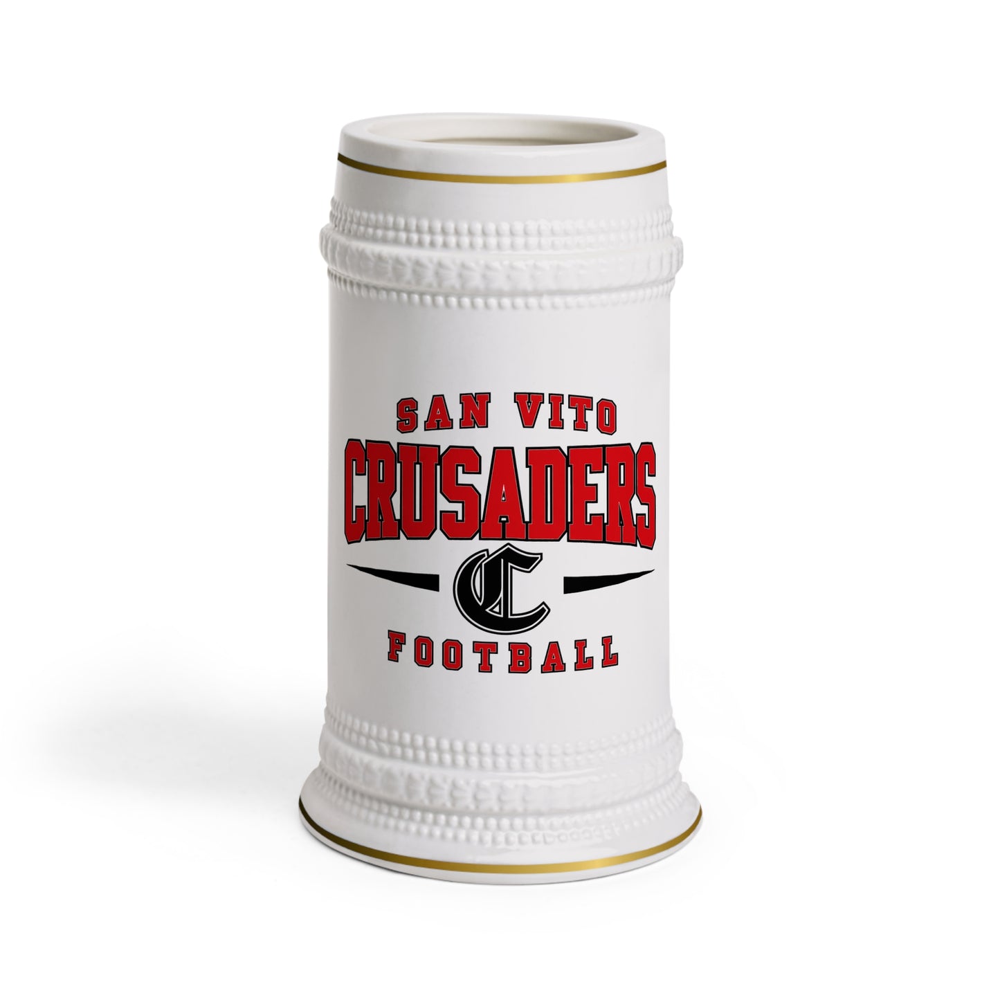 USAFE Football Heritage Collection Beer Stein - San Vito Air Station Crusaders