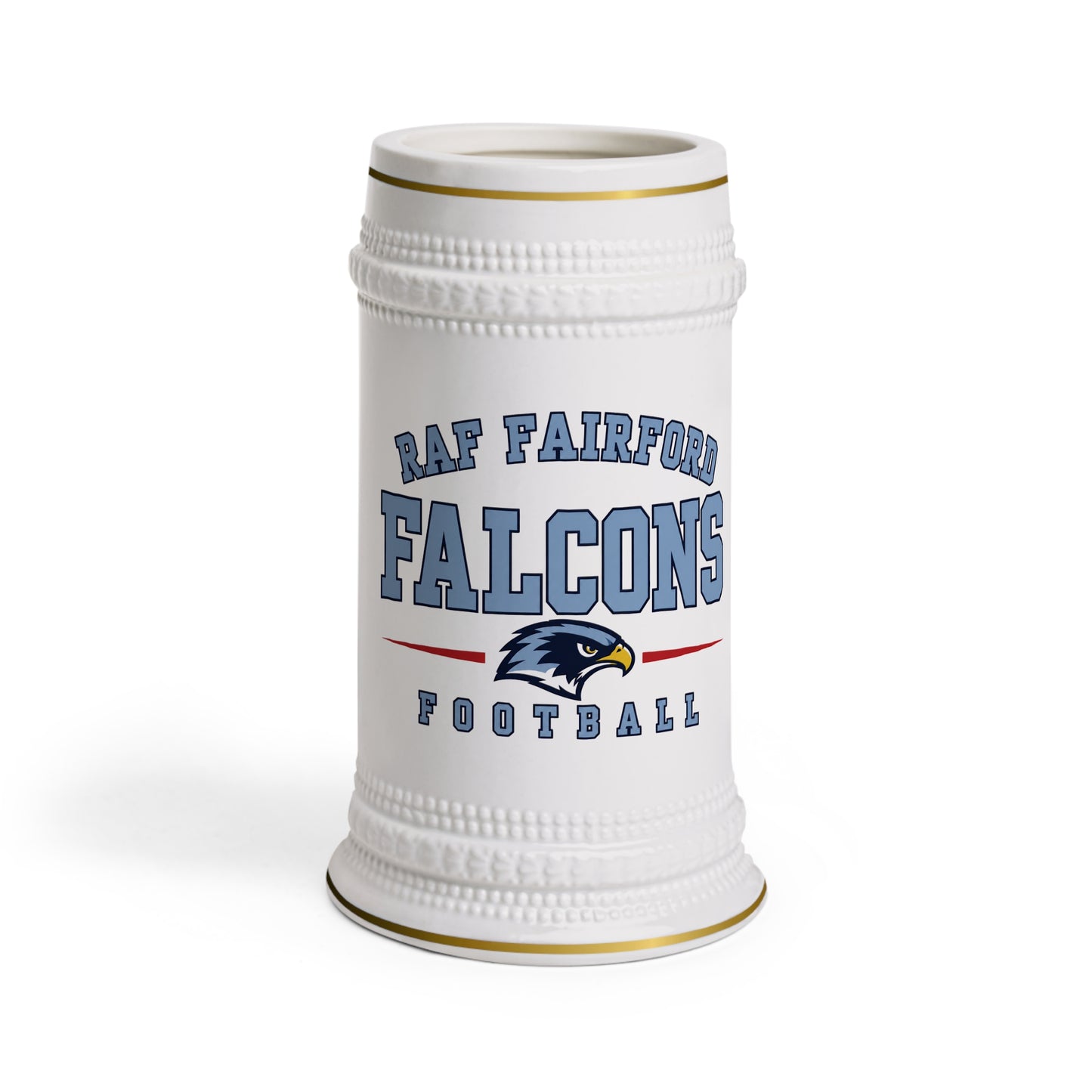 USAFE Football Heritage Collection Beer Stein - RAF Fairford Falcons