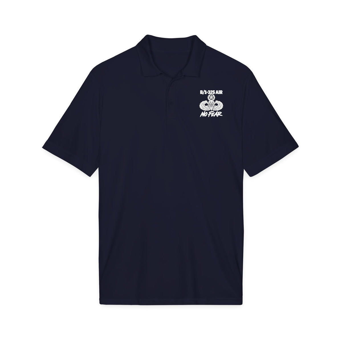 Thee B/1-325 AIR Navy No Fear Polo
