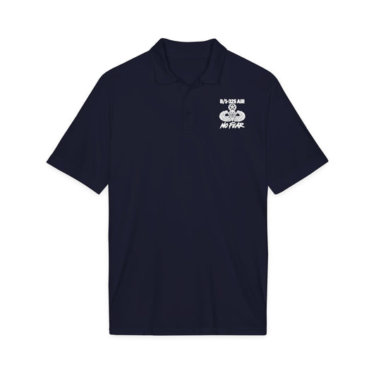 Thee B/1-325 AIR Navy No Fear Polo