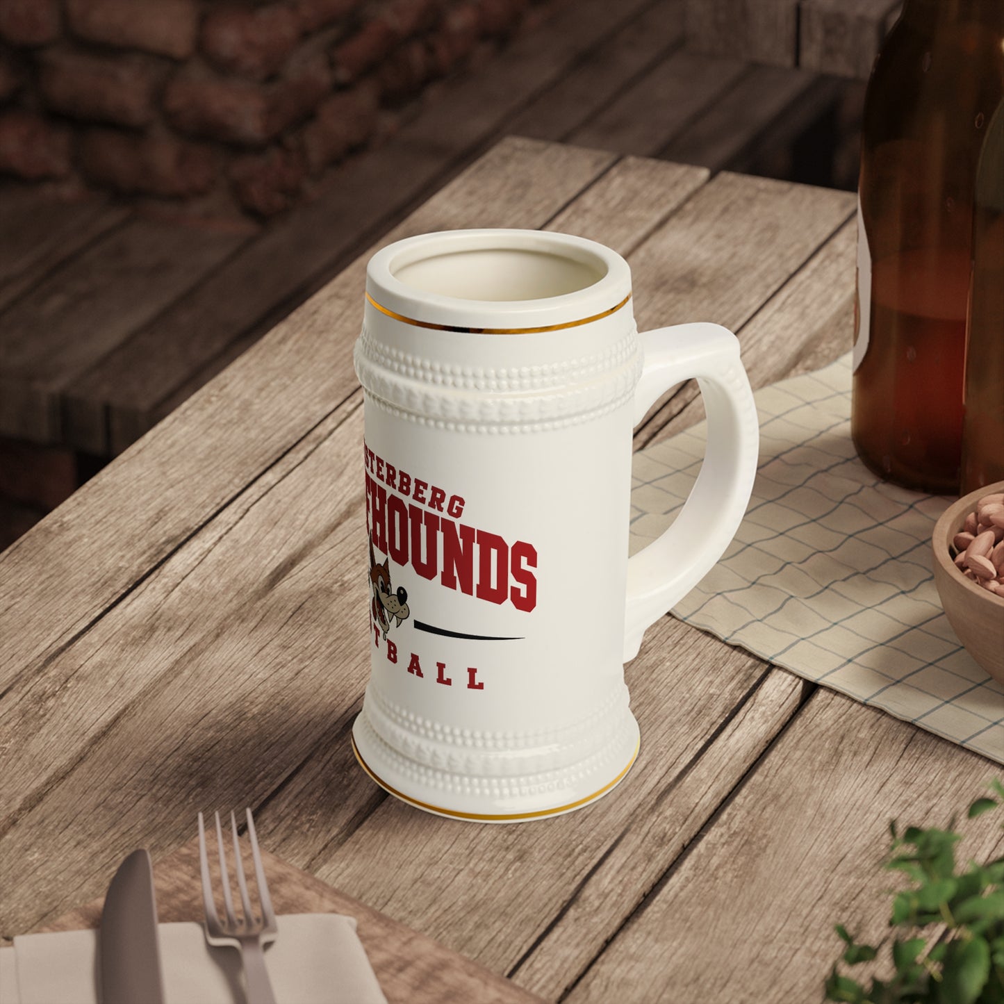 USAFE Football Heritage Collection Beer Stein - Soesterberg Wolfhounds