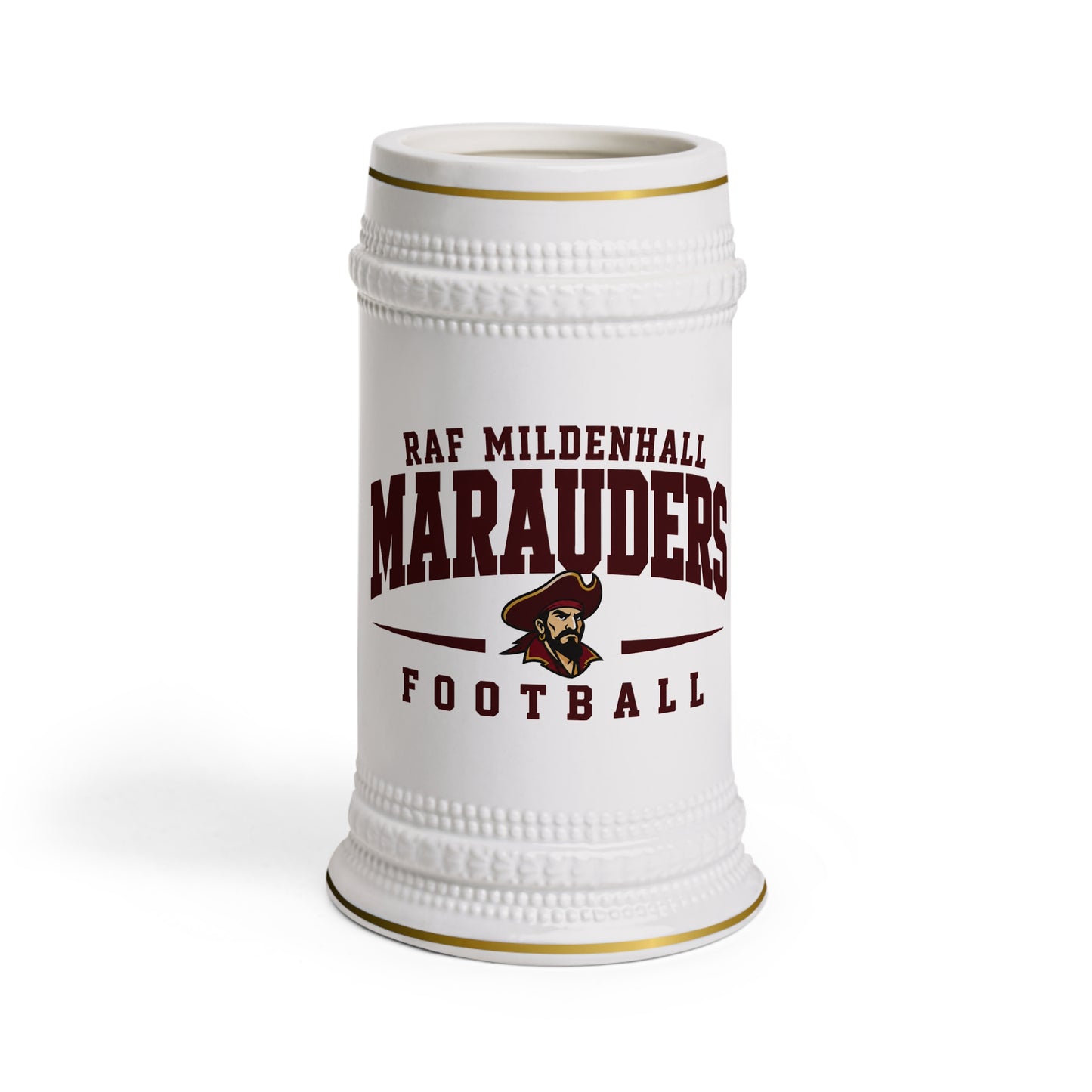 USAFE Football Heritage Collection Beer Stein - RAF Mildenhall Marauders