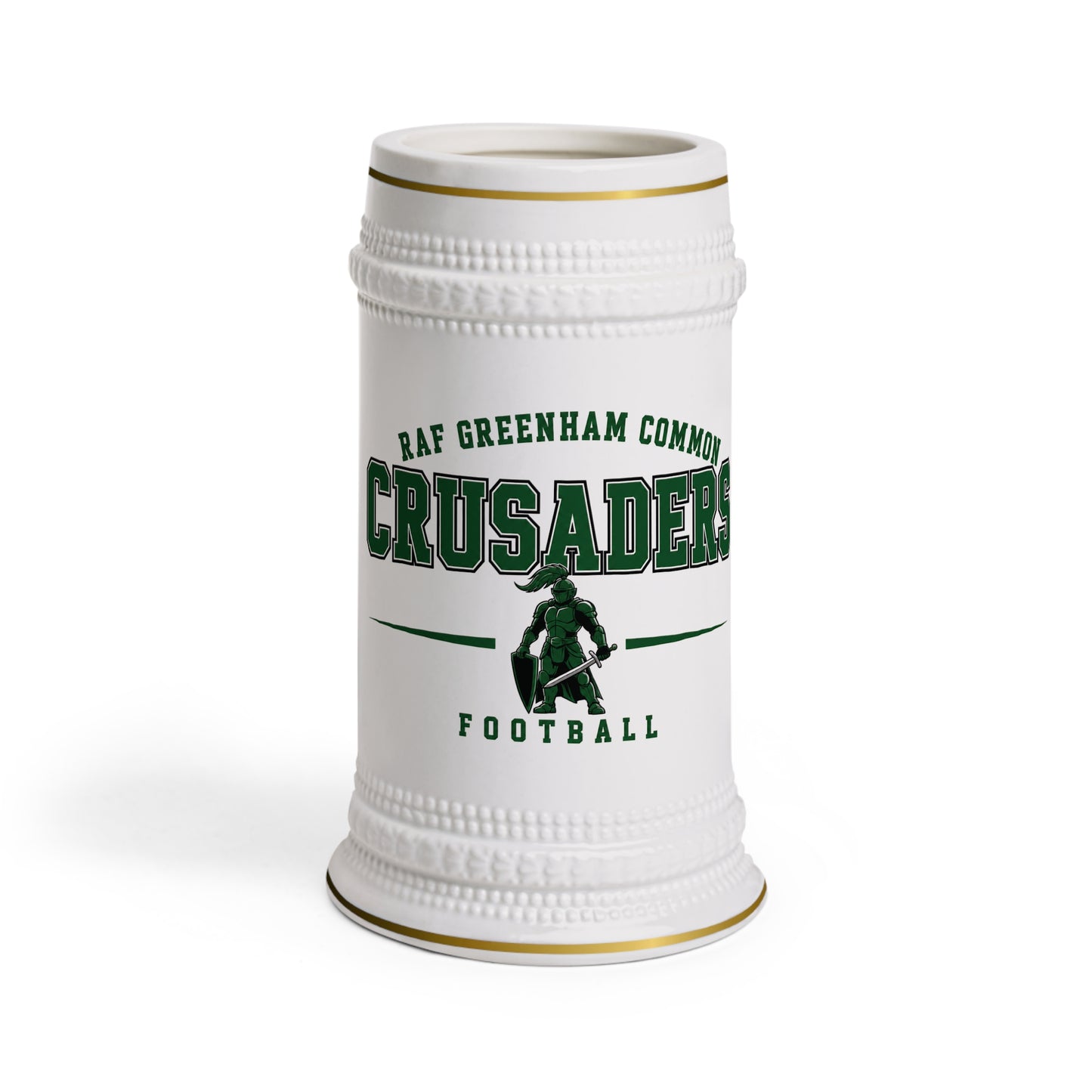 USAFE Football Heritage Collection Beer Stein - RAF Greenham Common Crusaders