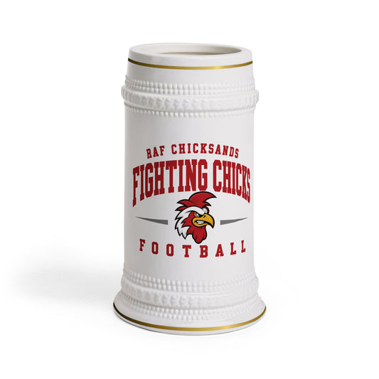USAFE Football Heritage Collection Beer Stein - RAF Chicksands Fighting Chicks