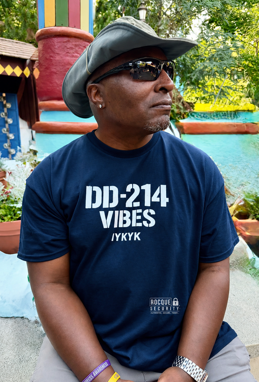 DD-214 VIBES | IYKYK Veteran Lifestyle Tee (Cotton)