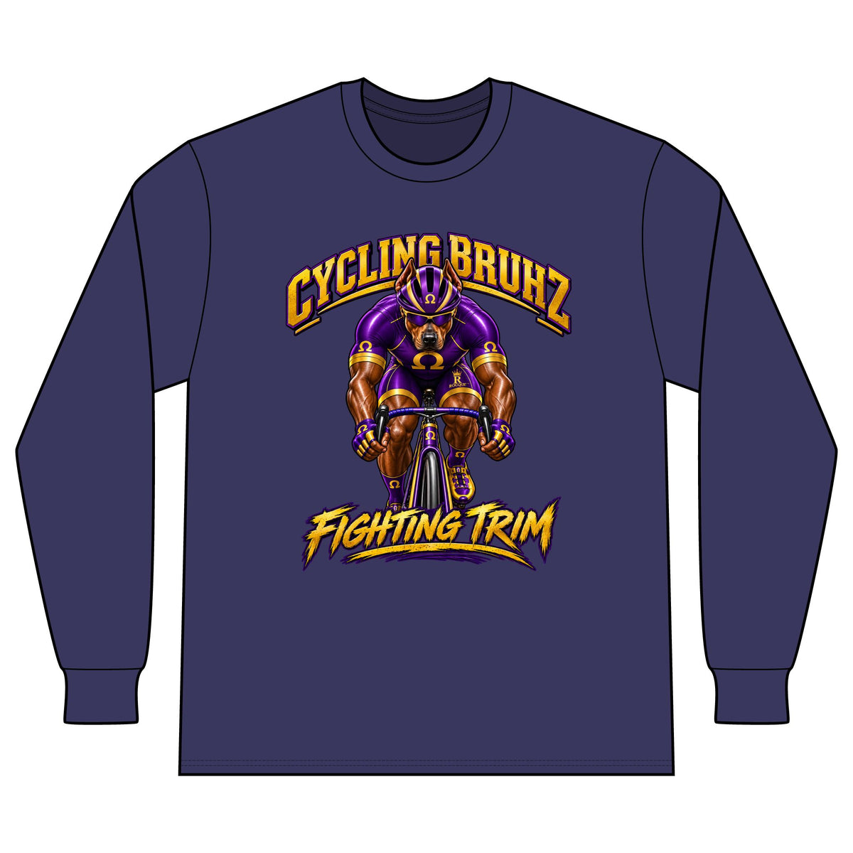 Cycling Bruhz 'Fighting Trim' Long Sleeve Tee