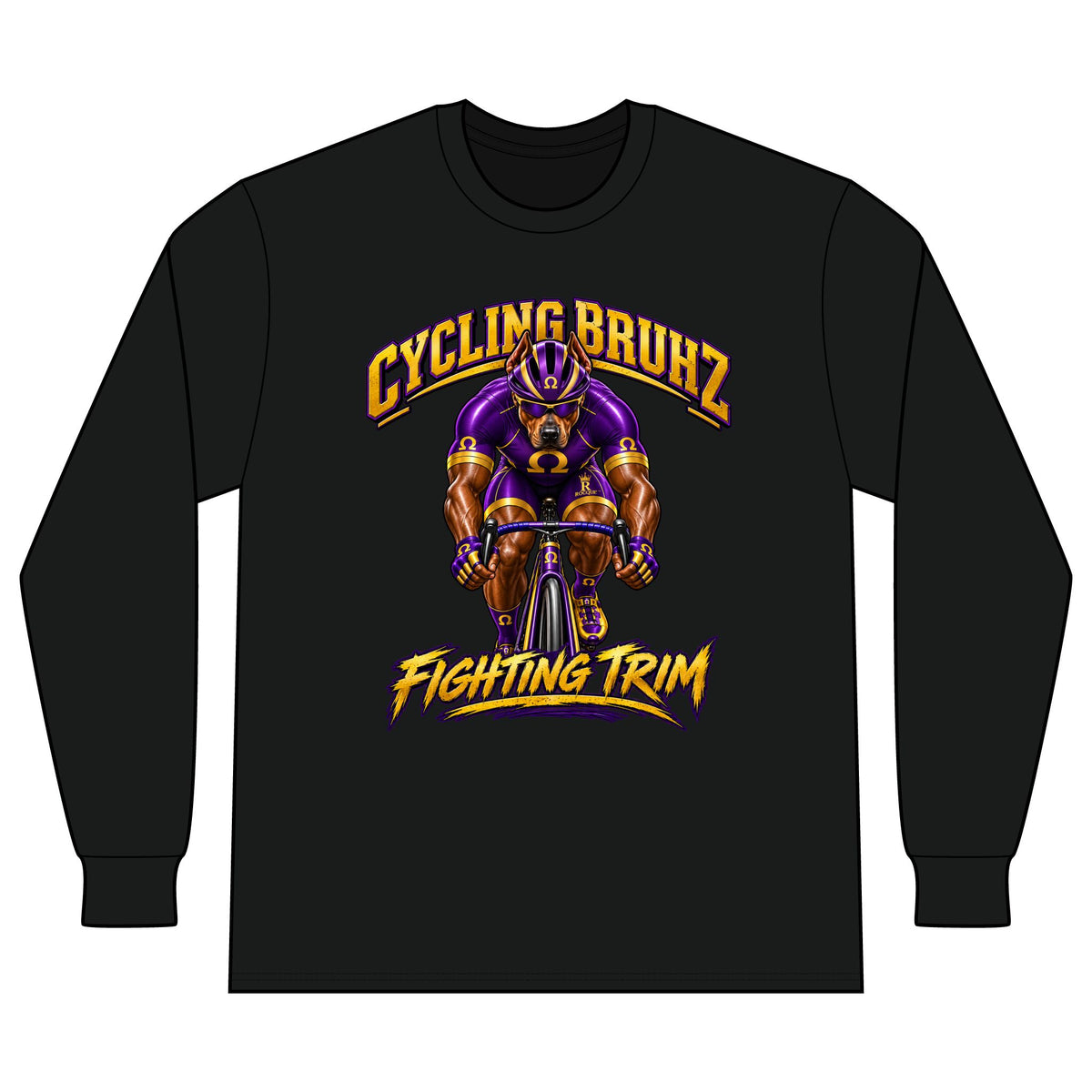 Cycling Bruhz 'Fighting Trim' Long Sleeve Tee