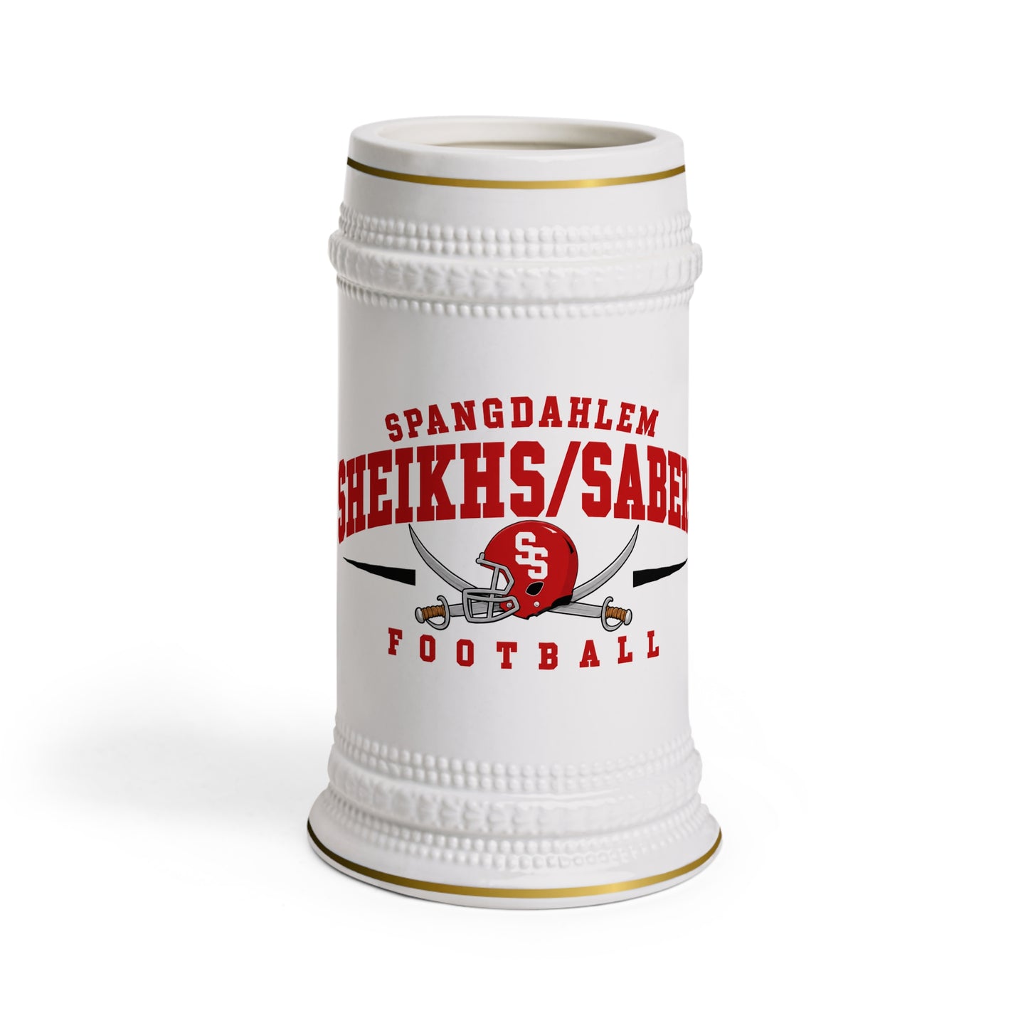 USAFE Football Heritage Collection Beer Stein - Spangdahlem Sheikhs/Sabers