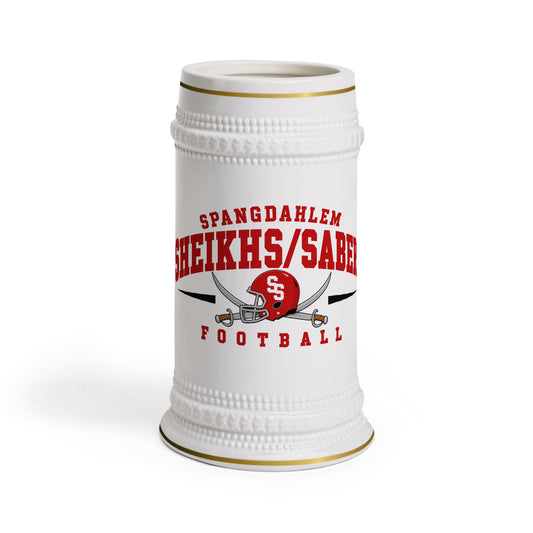 USAFE Football Heritage Collection Beer Stein - Spangdahlem Sheikhs/Sabers