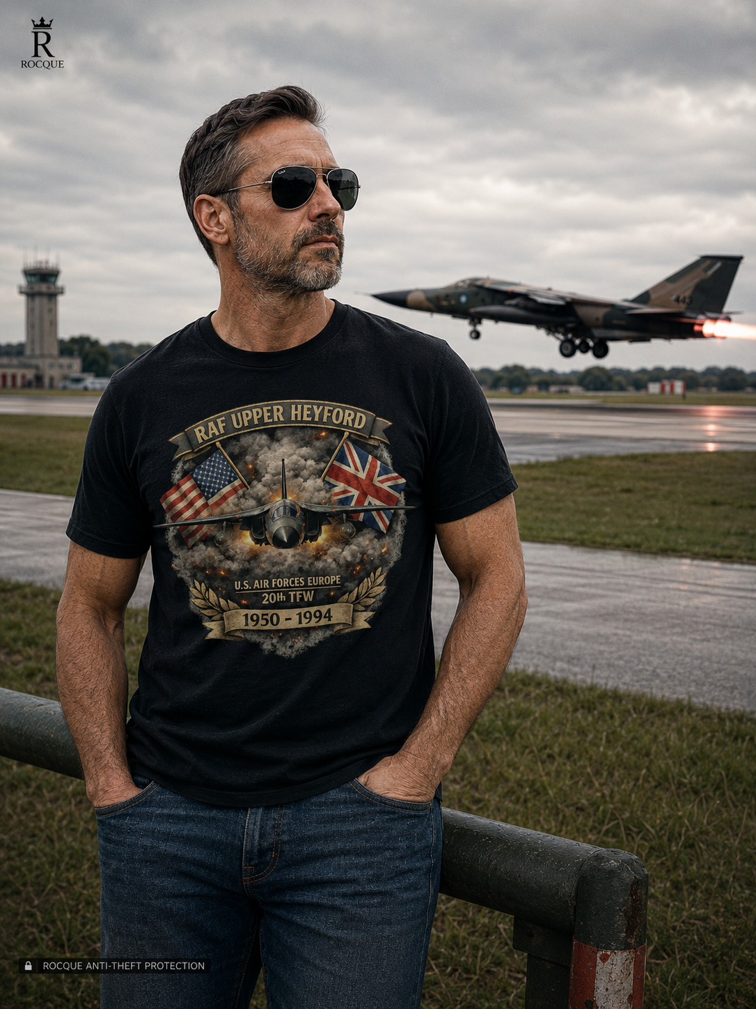 RAF Upper Heyford 1950–1994 Premium Heritage | USAFE 20th TFW F-111 Tee