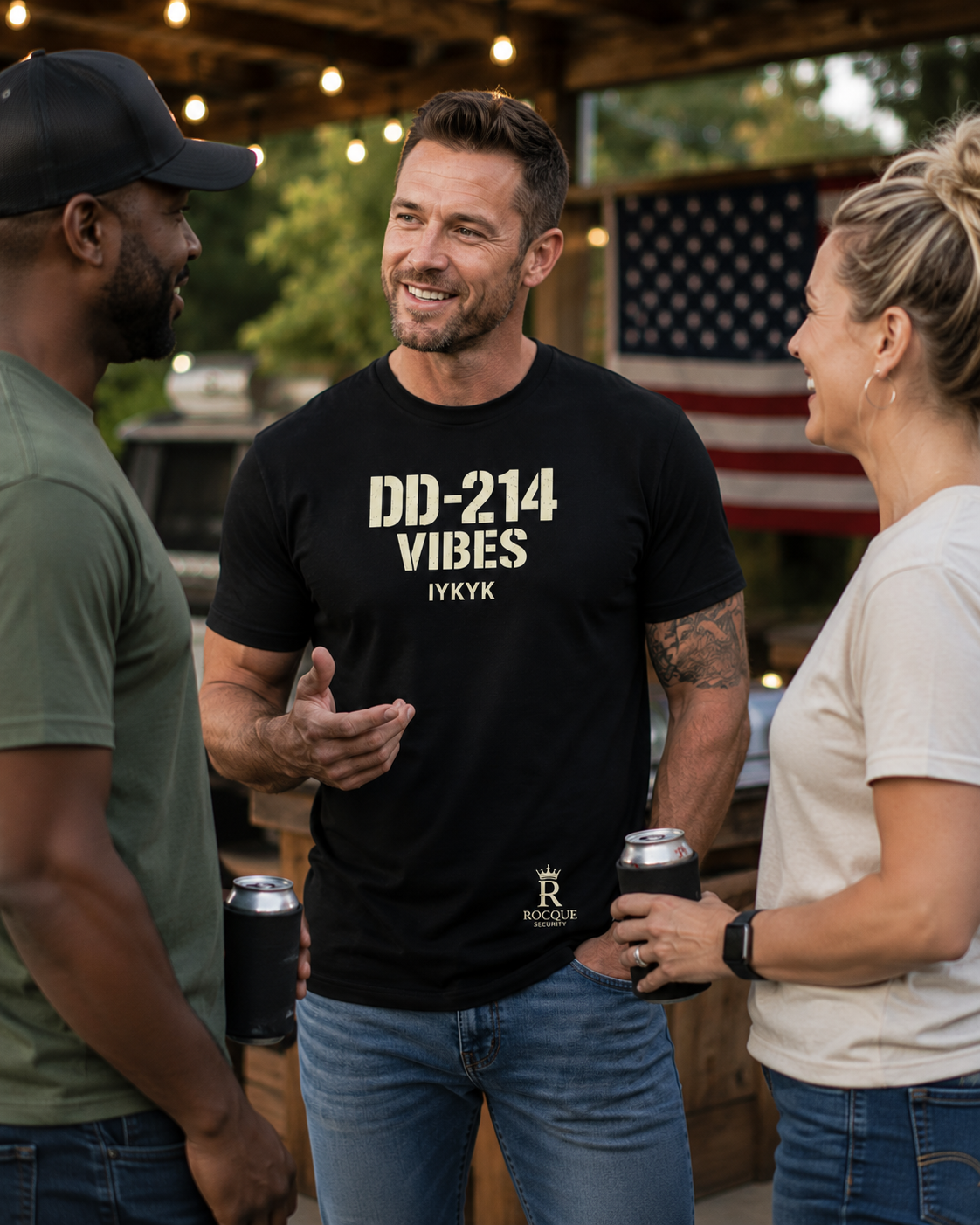 DD-214 VIBES | IYKYK Veteran Lifestyle Tee (DryBlend)