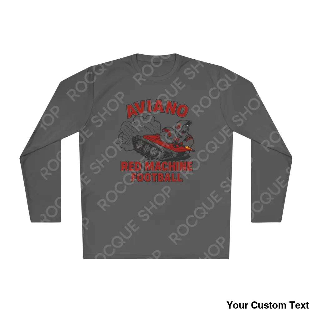 Aviano Red Machine Football Long Sleeve Tee Iron Grey / XS Long-sleeve