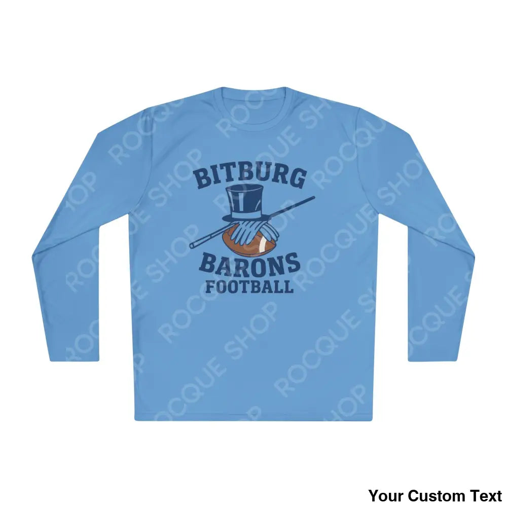 Bitburg Barons Football Long Sleeve Tee Carolina Blue / XS Long-sleeve