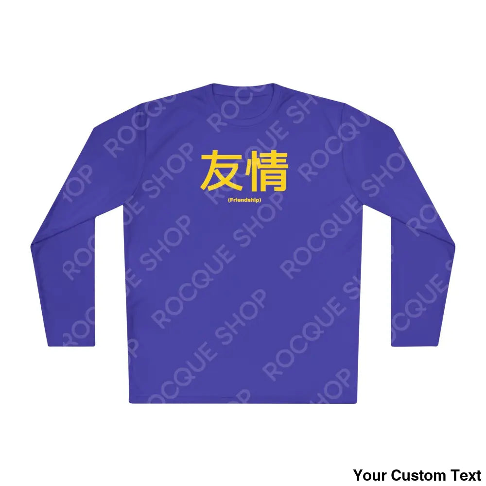 Friendship (Yujo) Kanji Long Sleeve Tee (Purple) Purple / XS Long-sleeve
