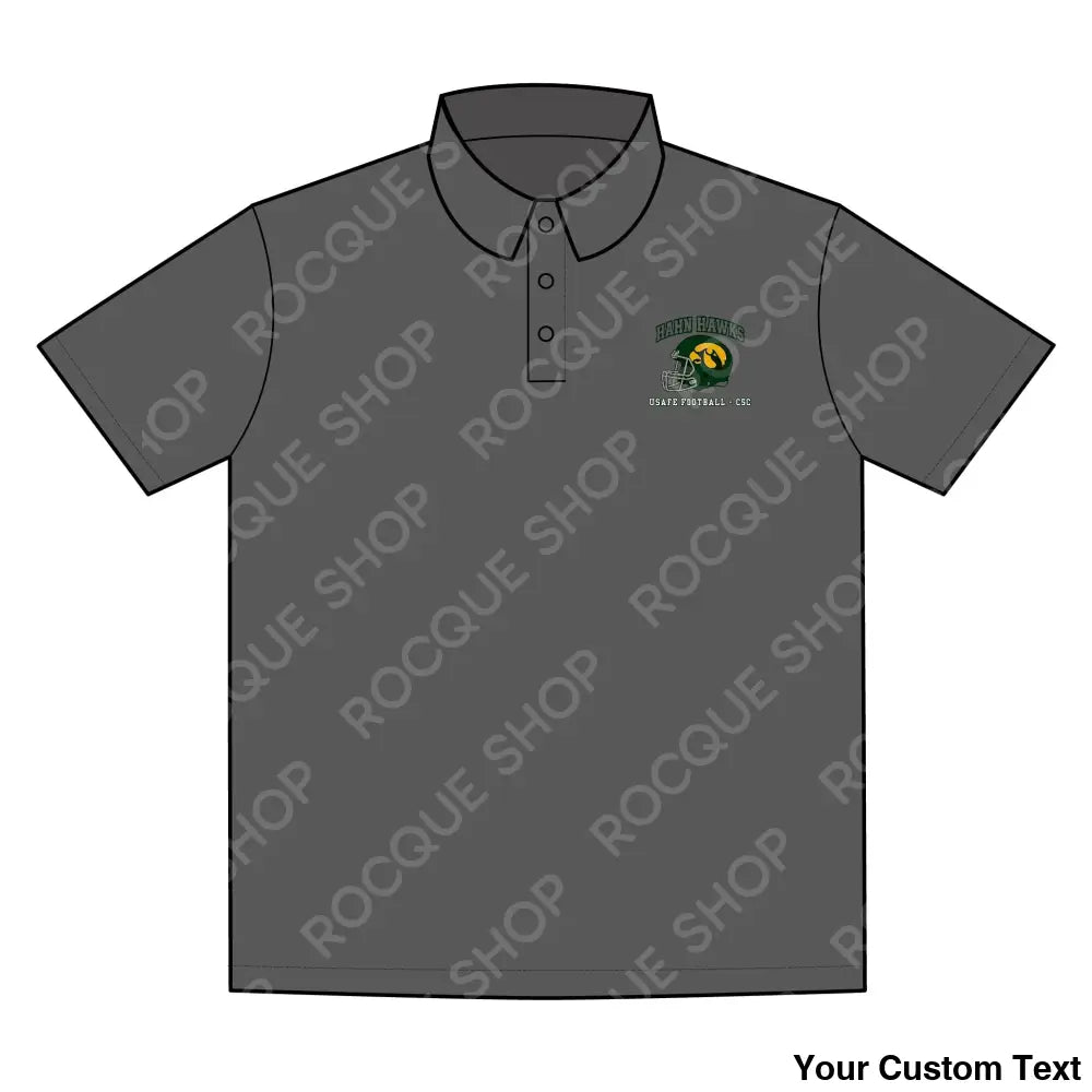 Hahn Hawks Football Alumni Polo Shirt – Official Alumni Gear S / Iron Grey T-Shirt