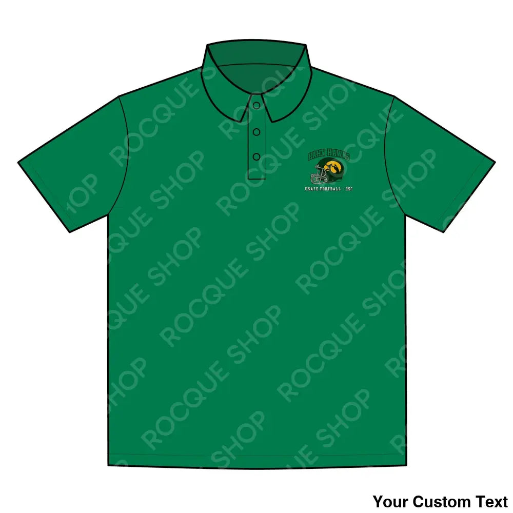 Hahn Hawks Football Alumni Polo Shirt – Official Alumni Gear XS / Kelly Green T-Shirt