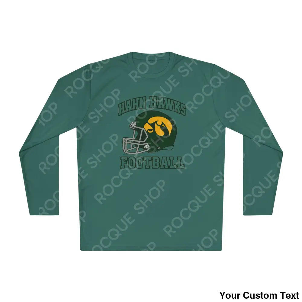 Hahn Hawks Football Long Sleeve Tee Forest Green / XS Long-sleeve