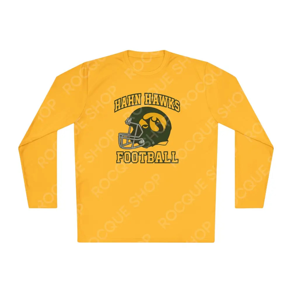 Hahn Hawks Football Long Sleeve Tee Gold / XS Long-sleeve