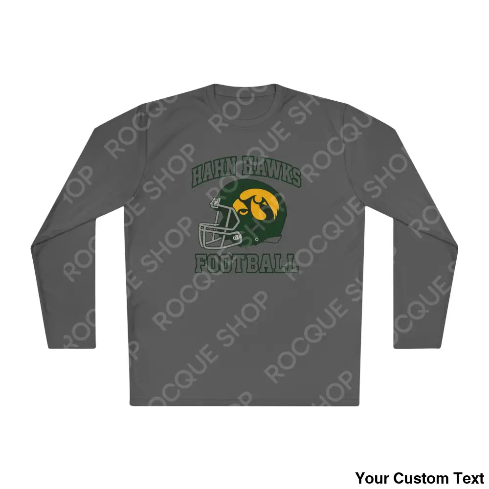 Hahn Hawks Football Long Sleeve Tee Iron Grey / XS Long-sleeve