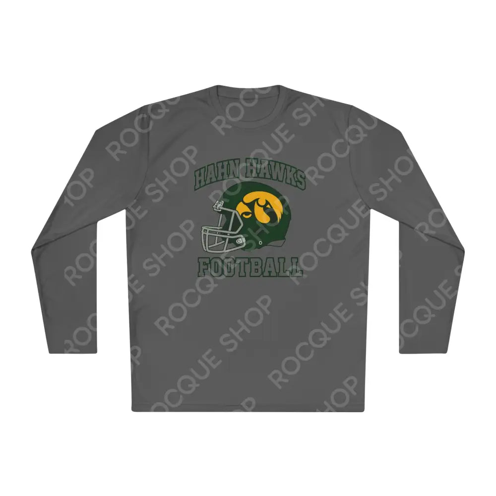 Hahn Hawks Football Long Sleeve Tee Iron Grey / XS Long-sleeve