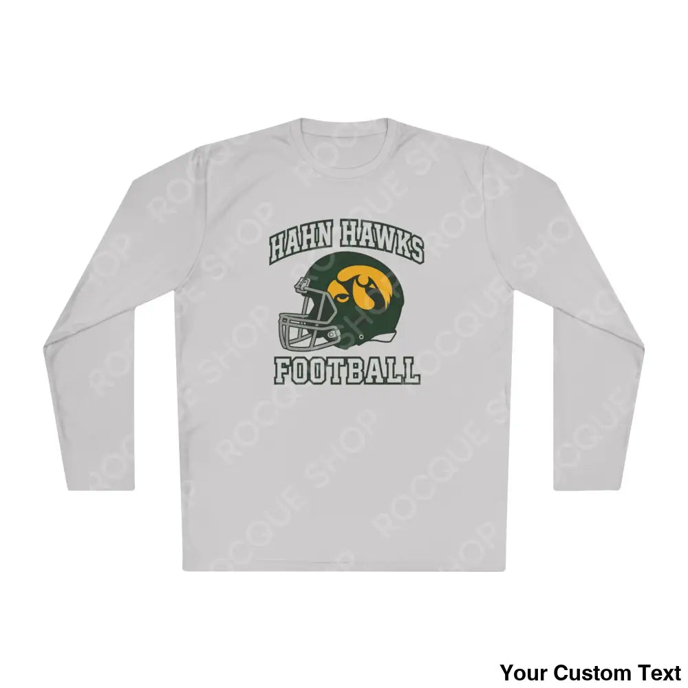 Hahn Hawks Football Long Sleeve Tee Silver / XS Long-sleeve
