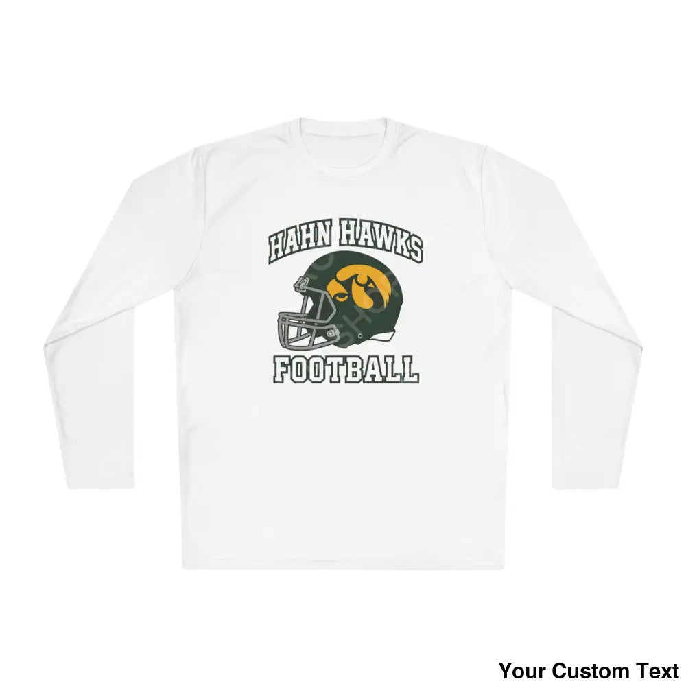 Hahn Hawks Football Long Sleeve Tee White / XS Long-sleeve