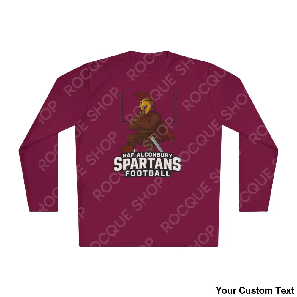 RAF Alconbury Spartans Football Long Sleeve Tee Maroon / XS Long-sleeve