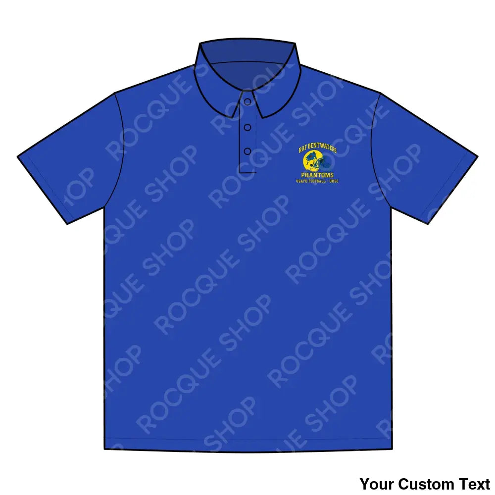 RAF Bentwaters ’Phantoms’ Football Alumni Polo Shirt – Official Alumni Gear S / True Royal T-Shirt