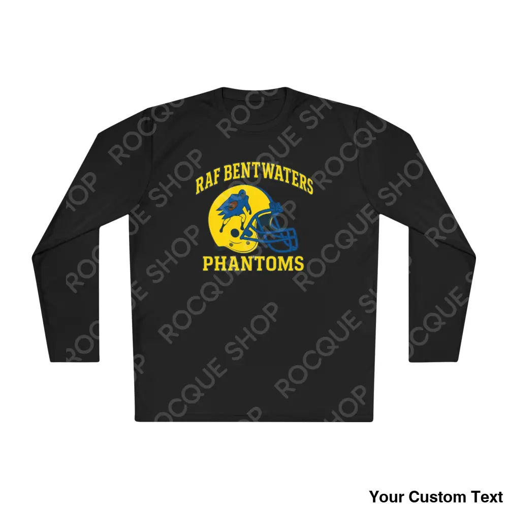 RAF Bentwaters Phantoms Football Long Sleeve Tee Black / XS Long-sleeve