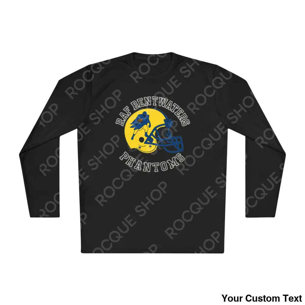 RAF Bentwaters Phantoms Football Long Sleeve Tee Black / XS Long-sleeve