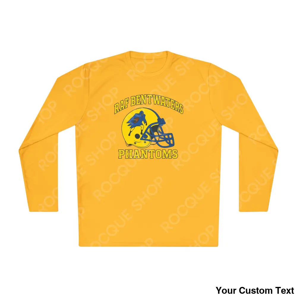 RAF Bentwaters Phantoms Football Long Sleeve Tee Gold / XS Long-sleeve