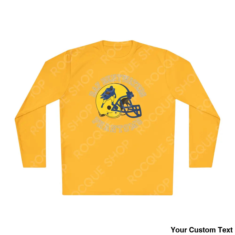 RAF Bentwaters Phantoms Football Long Sleeve Tee Gold / XS Long-sleeve