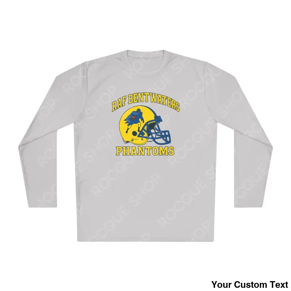 RAF Bentwaters Phantoms Football Long Sleeve Tee Silver / XS Long-sleeve