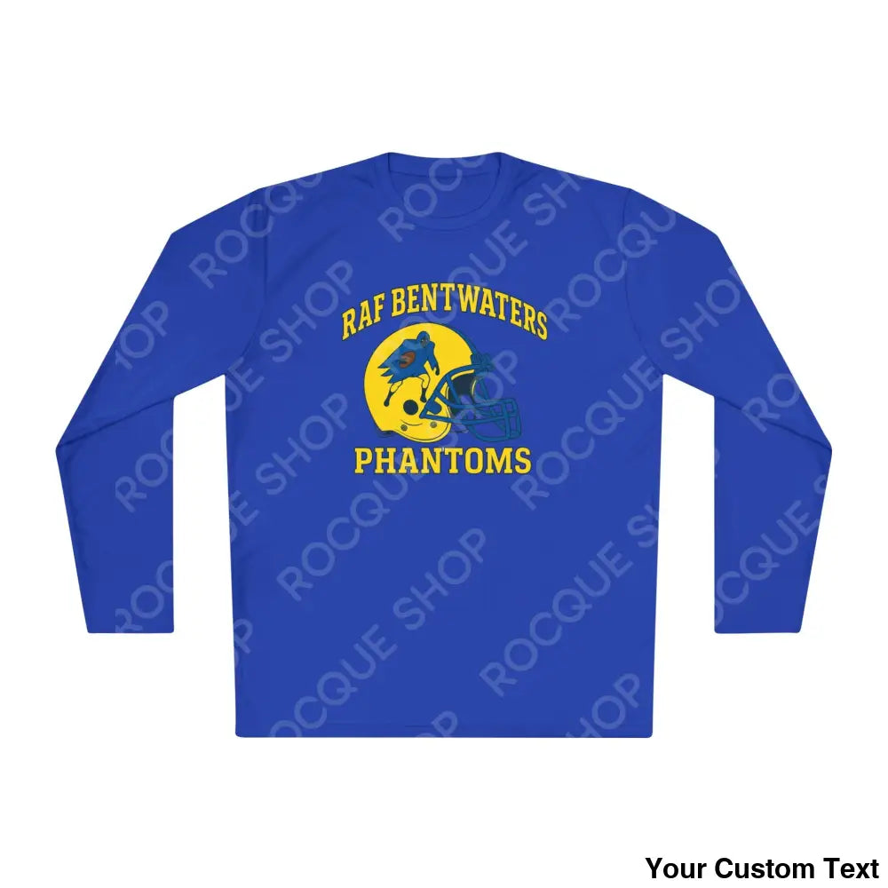 RAF Bentwaters Phantoms Football Long Sleeve Tee True Royal / XS Long-sleeve