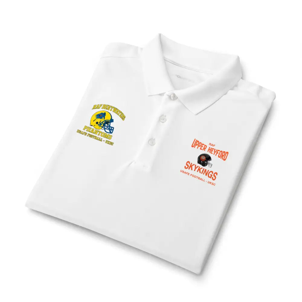 RAF Bentwaters & RAF Upper Heyford USAFE Football Alumni Dual-Base Performance Polo - T-Shirt