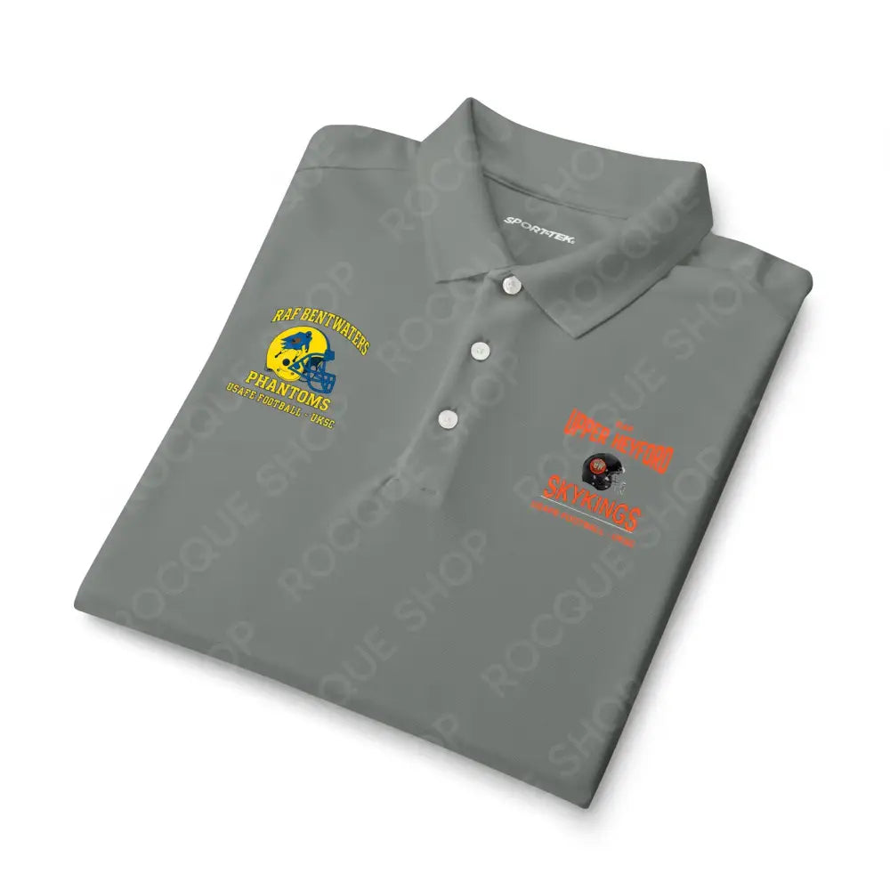 RAF Bentwaters & RAF Upper Heyford USAFE Football Alumni Dual-Base Performance Polo - T-Shirt