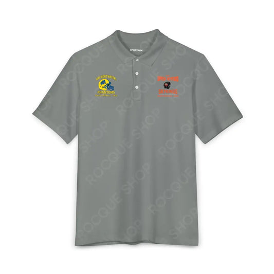 RAF Bentwaters & RAF Upper Heyford USAFE Football Alumni Dual-Base Performance Polo - XS / Grey Concrete - T-Shirt