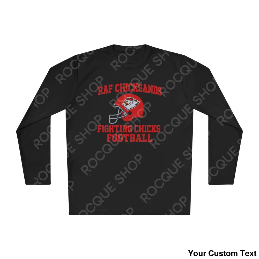 RAF Chicksands Football Long Sleeve Tee Black / XS Long-sleeve
